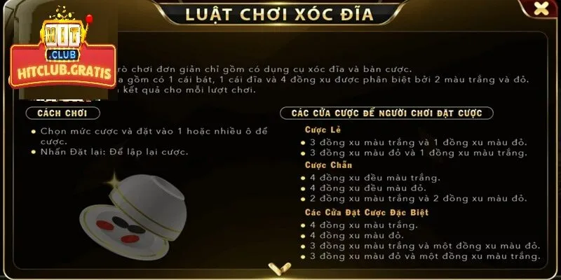 luat choi xoc dia tren hitclub Luật chơi Xóc Đĩa trên HitCLub